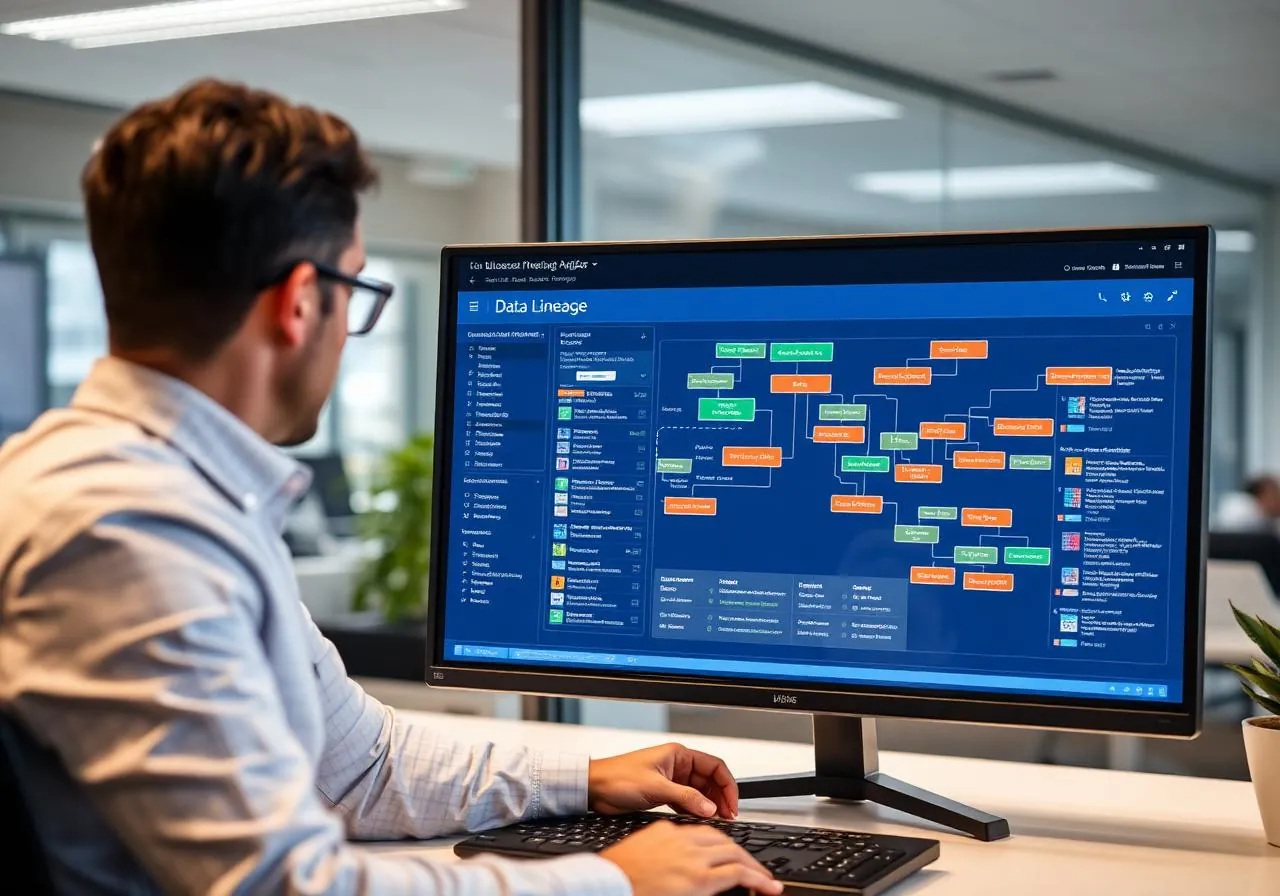 Data lineage and governance dashboard