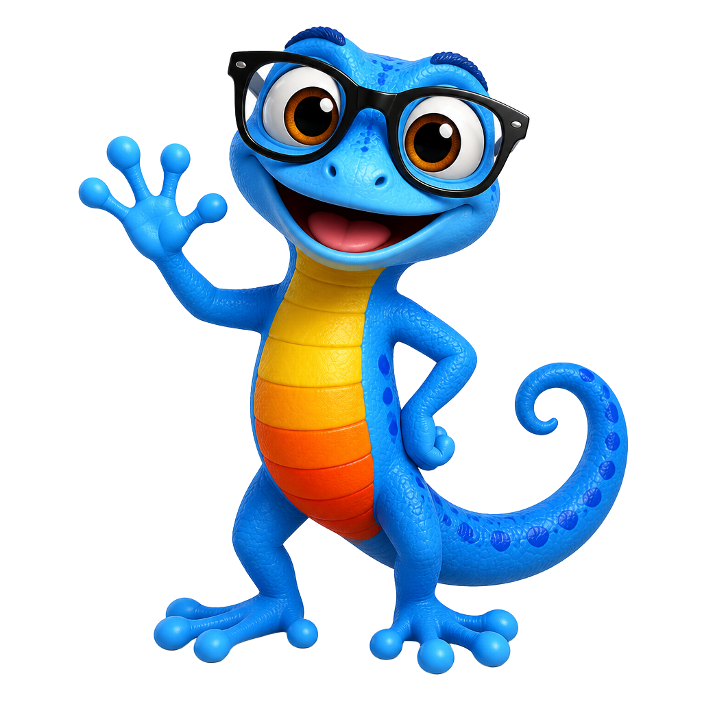 BlueGecko mascot