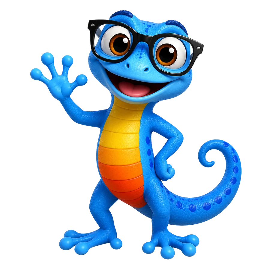 BlueGecko mascot