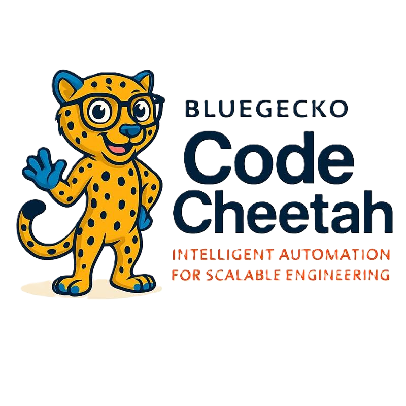 Code Cheetah mascot running