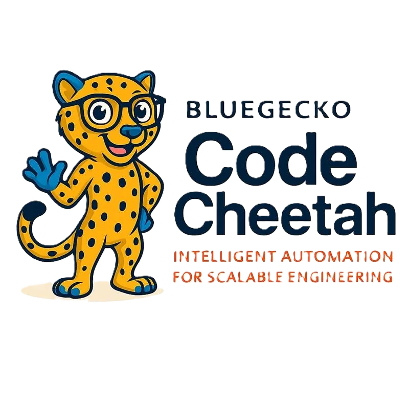 Code Cheetah mascot running