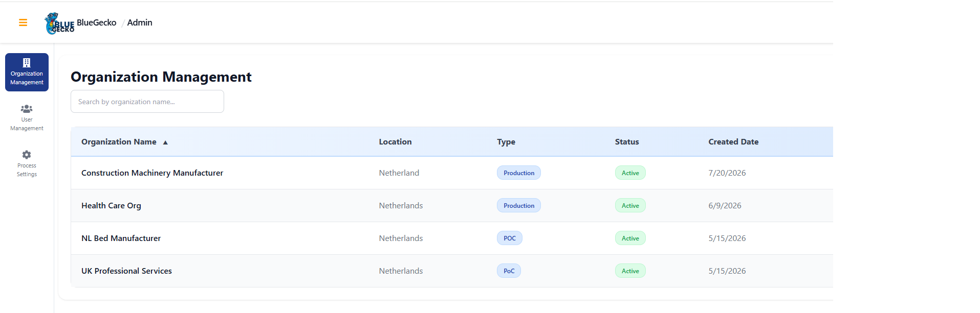 Dedicated Admin Settings Module