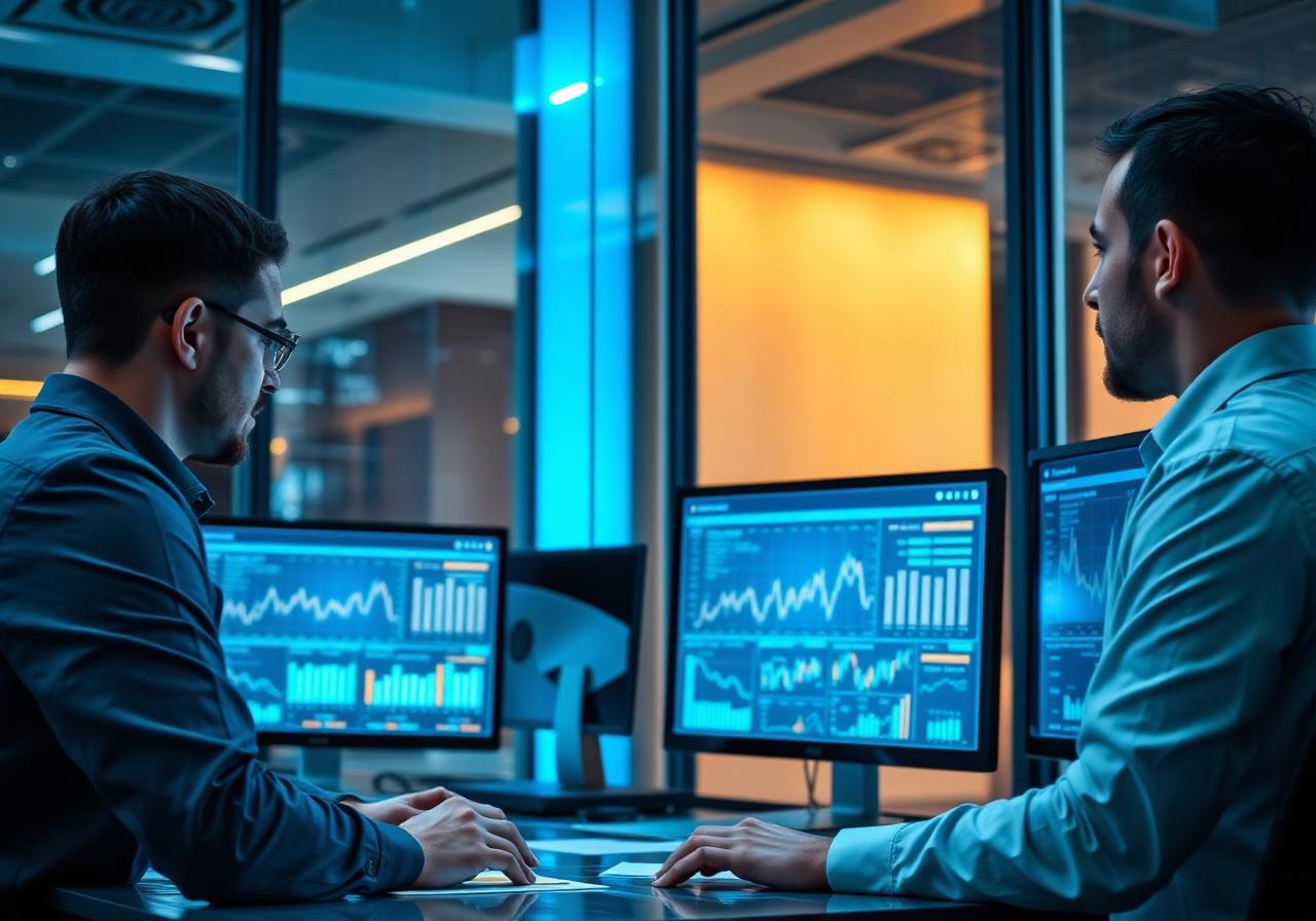 Analysts reviewing SAP performance data to build the migration roadmap
